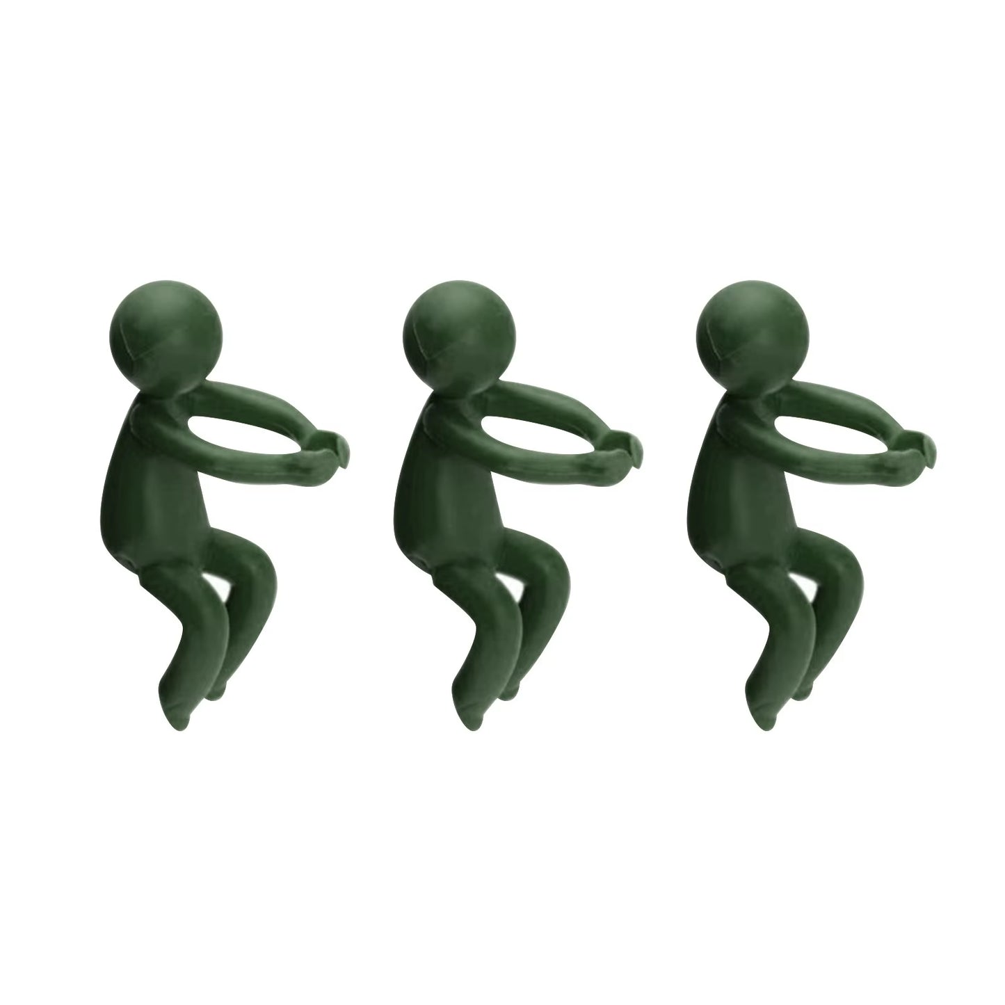 3PC Cute Little Man Plant Stand Bendable Reusable Support Hydroponic Plant Stand Plant Support for Stems Shoots and Cuttings