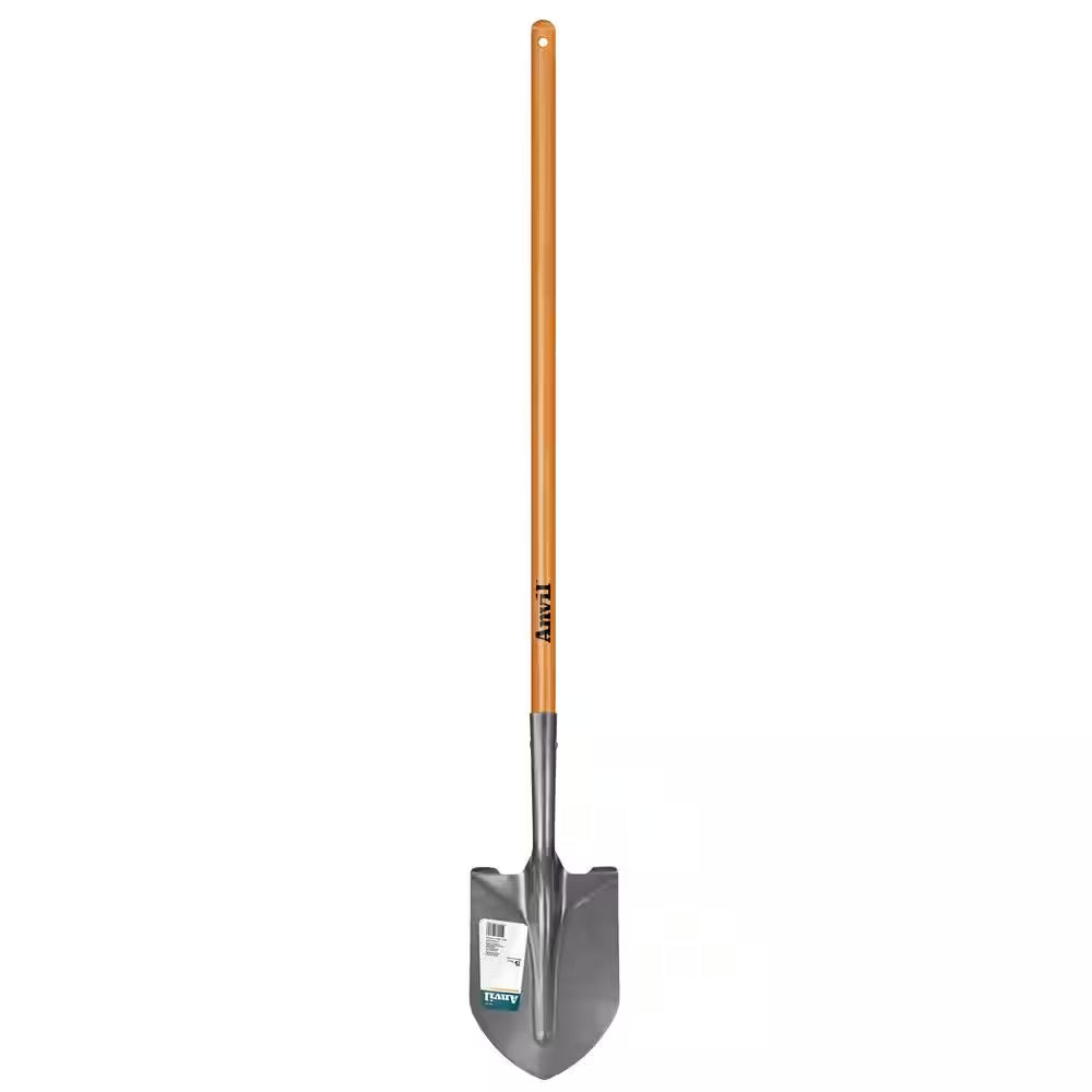 47 In. Wood Handle Carbon Steel Digging Shovel