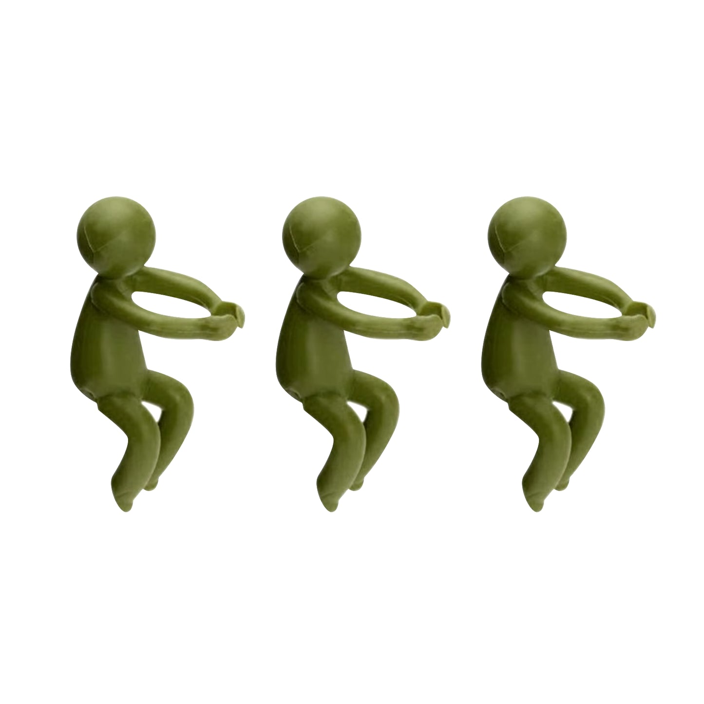 3PC Cute Little Man Plant Stand Bendable Reusable Support Hydroponic Plant Stand Plant Support for Stems Shoots and Cuttings