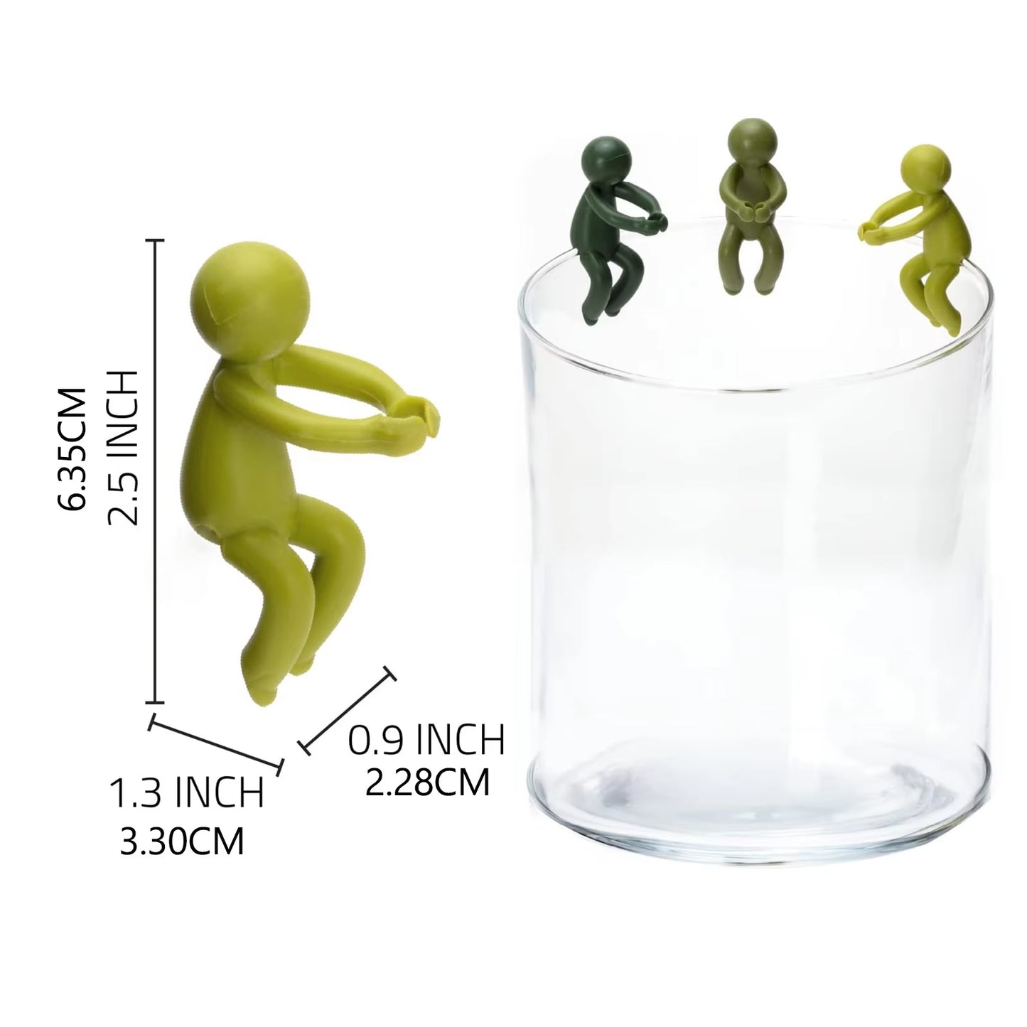 3PC Cute Little Man Plant Stand Bendable Reusable Support Hydroponic Plant Stand Plant Support for Stems Shoots and Cuttings