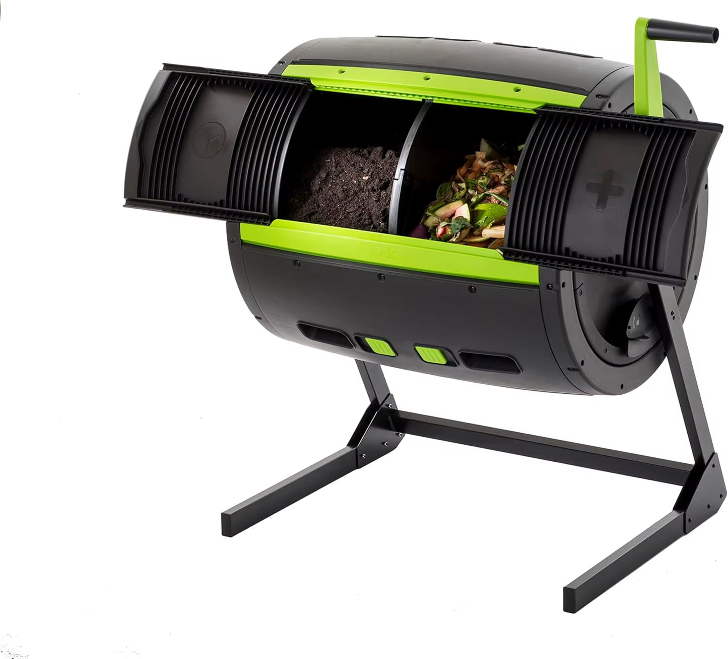 65 Gallon Outdoor Compost Bin Tumbler for Food Waste or outdoor debris - Outdoor Compost Bin for Kitchen Garden & Homestead
