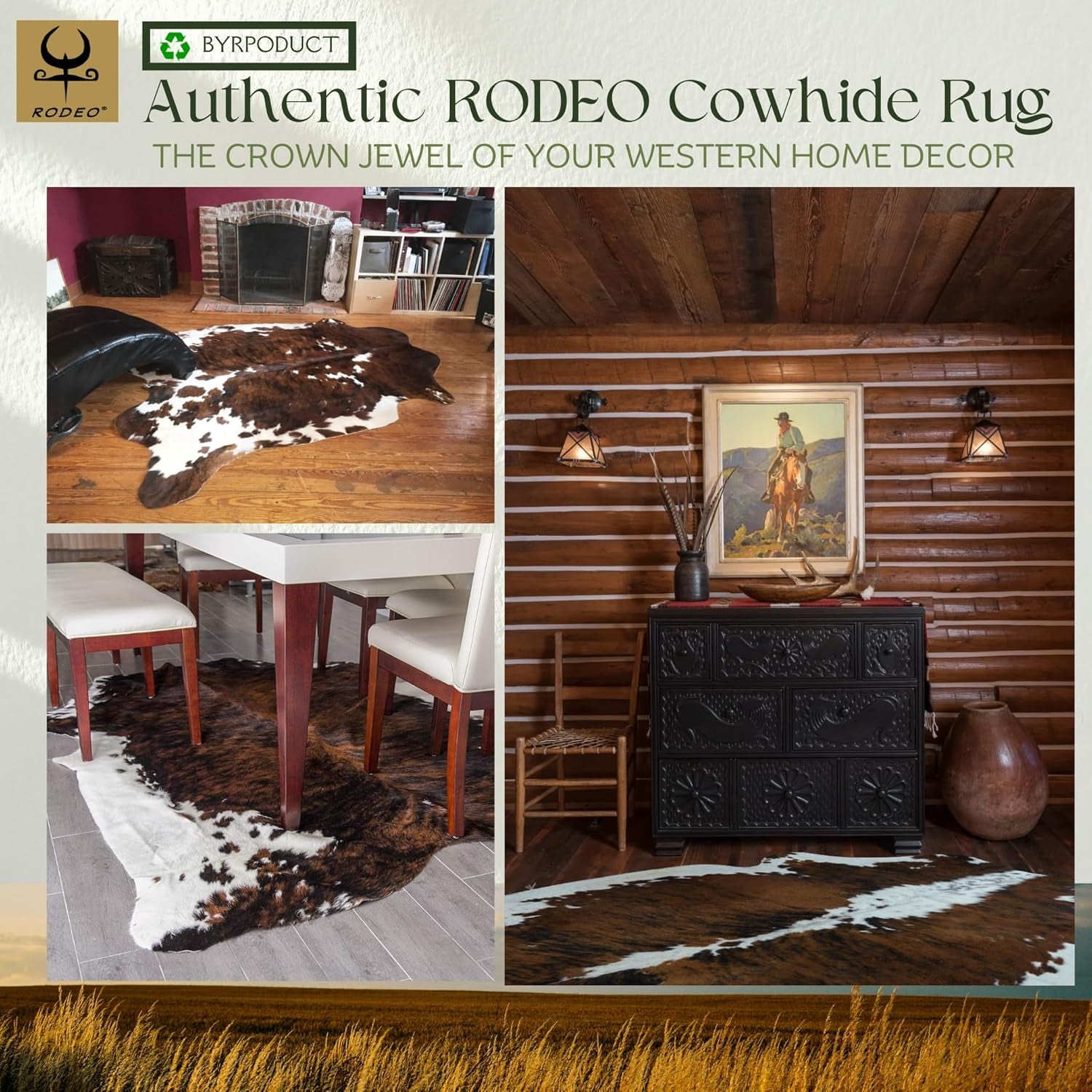 Genuine Cowhide Rug Real Cowhide Rug for Western Home Decor -Texas Rug Cow Hide Rug Large XXL 6X8 Ft - Rustic Cow Skin Rug, Unique, Durable, Leather Cow Carpet Rugs