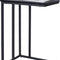 Side Table, Industrial End Table, Vintage Bedside Table with Sturdy Metal Frame for Living Room, Bedroom & Small Spaces, Easy Assembly, Modern,Black